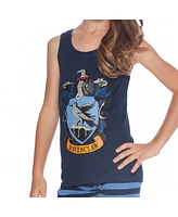 Harry Potter Big Girls Hogwarts All Houses Crest 2 Piece Tank Top and Short Kids' Pajama Set