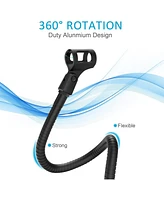 ZealSound Flexible Gooseneck Mic Stand, Heavy Duty Desk Clamp, Adjustable Arm for Blue Snowball Ice Spark (Black)