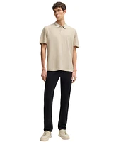 Boss by Hugo Men's Relaxed-Fit Cotton-Pique with Collar Artwork Polo Shirt