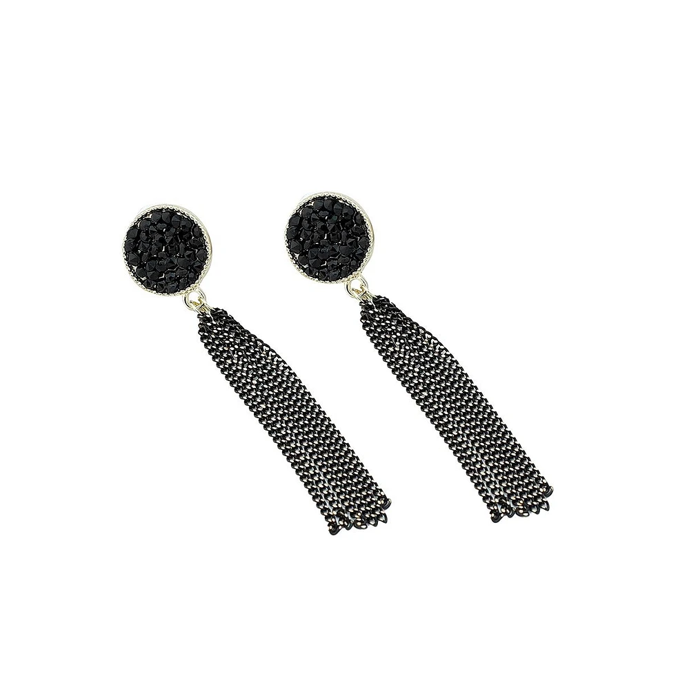 Sohi Circular-Tassel Drop Earrings