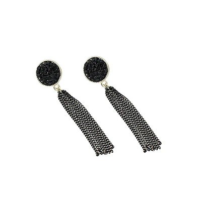 Sohi Circular-Tassel Drop Earrings