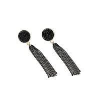 Sohi Circular-Tassel Drop Earrings