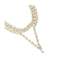 Sohi Crystal Multi-Layer Necklace