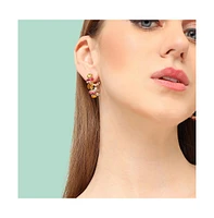 Sohi Stone Hoop Earrings