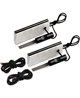 Aofar Magnesium Fire Starter Af-374 (2-Pack) Waterproof Fire Steel Pouch for Camping, Hiking, Hunting, Backpacking,Outdoor Survival fire Striker kit