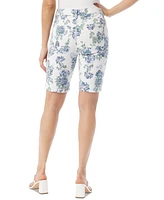 Gloria Vanderbilt Petite Amanda Printed Bermuda Shorts