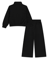 Nike Little Girls 2-Piece Wide Leg Club Fleece Top and Pants Set