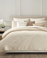 Donna Karan Home Dune Embroidered Duvet Cover