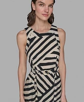 Karl Lagerfeld Paris Women's Printed Sleeveless Dress