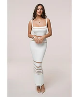 Jluxlabel Women's Striped Rib Knit Dress