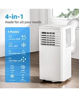 Zafro 10,000 Btu Portable Ac, 3-in-1 with Fan & Dehumidifier, Fast Cooling, Sleep Mode, 24H Timer, Easy Setup & Move – for Home, Bedroom, Offic