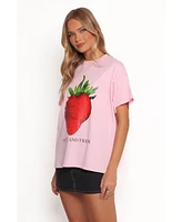 Petal and Pup Women's Cerise Tee