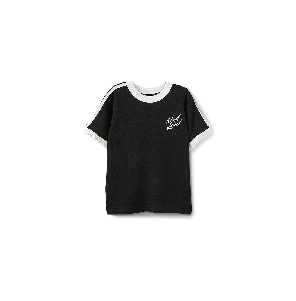Cotton On Toddler Girl's Short Sleeve Ryan Ringer Tee