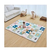 Soft Baby Activity Play Mat Double-Sided Floor Mat for Crawling Toddlers