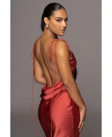 Jluxlabel Women's Irresistible Satin Maxi Dress