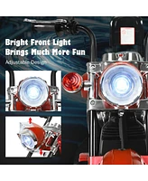 6V Powered Toddler 3-Wheel Motorbike Ride On Toy with Horn and Headlight