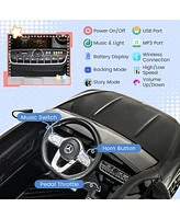 Mecale 12V Kids Ride on Car Mercedes-Benz Amg Cla 45 with Remote