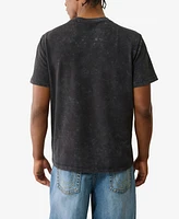 True Religion Men's Short Sleeve Pique Mineral Patch T-Shirt