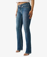 True Religion Women's Billie Super T Rhinestone Straight Jeans