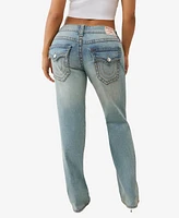 True Religion Women's Ricki Relaxed Big T Flap Jeans