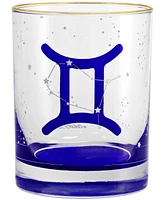 Culver Gemini Zodiac Double Old-Fashioned Glass, Set of 2