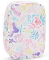 Kipling 100 Pens Aqua Flowers Zippered Pen Case