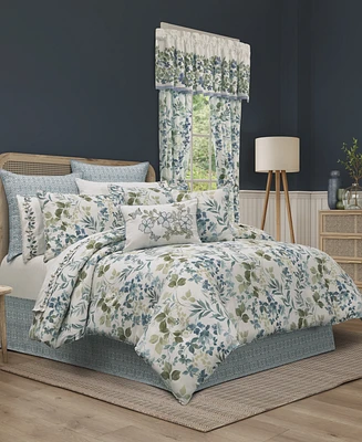 Royal Court Evergreen Botanical Leaf 4-Pc. Comforter Set