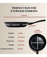 Alva Energy 8" Nonstick Healthy Aluminum Frying Pan, Non-Toxic Pfas/Pfoa/Pfte Free