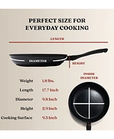 Alva Energy 9.5" Nonstick Ceramic Aluminum Frying Pan Skillet, Non-Toxic Pfas Pfoa & Pfte Free, Healthy Cooking Pan, Compatible with all Stovetop