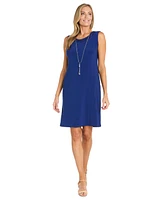 R & M Richards Women's 2-Pc. Sequined Lace Jacket Necklace Dress Set