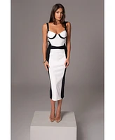 Jluxlabel Celebration Colorblock Midi Skirt