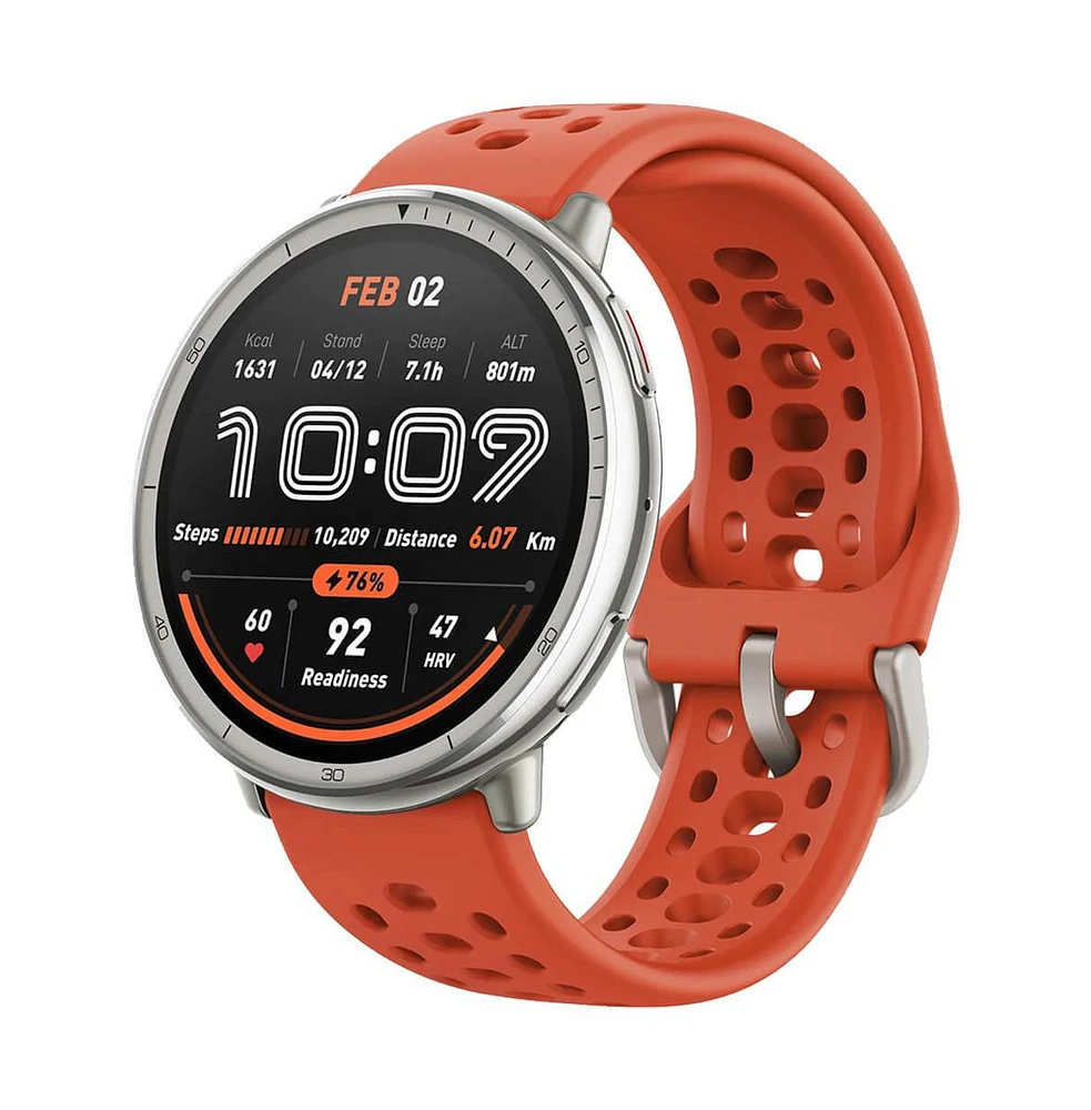 Amazfit Active 2 Smart Watch - Red Sport Silicone