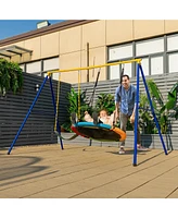 Gymax 660 Lbs Heavy-Duty Metal Swing Frame Extra Large Swing Stand for Kids and Adults
