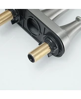 Greenspring 4 in. Centerset 2-Handle High-Arc Bathroom Faucet Brushed Nickel