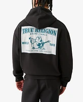 True Religion Men's Mesh Logo Pullover Hoodie