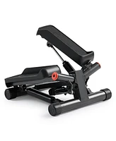 Sunny Health & Fitness Smart Twist Stepper with Resistance Bands, Free SunnyFit App via Bluetooth, 300 Lb Weight Capacity