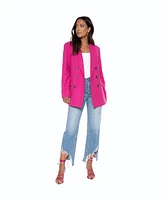blue revival Women's Boyfriend Blazer
