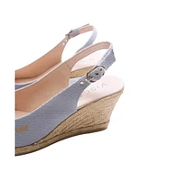 Palomera Canvas Espadrille Wedges