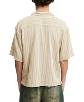 Cotton On Men's Washed Box Fit Short Sleeve Shirt