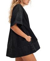 Free People Women's Denim Harlow Mini Dress