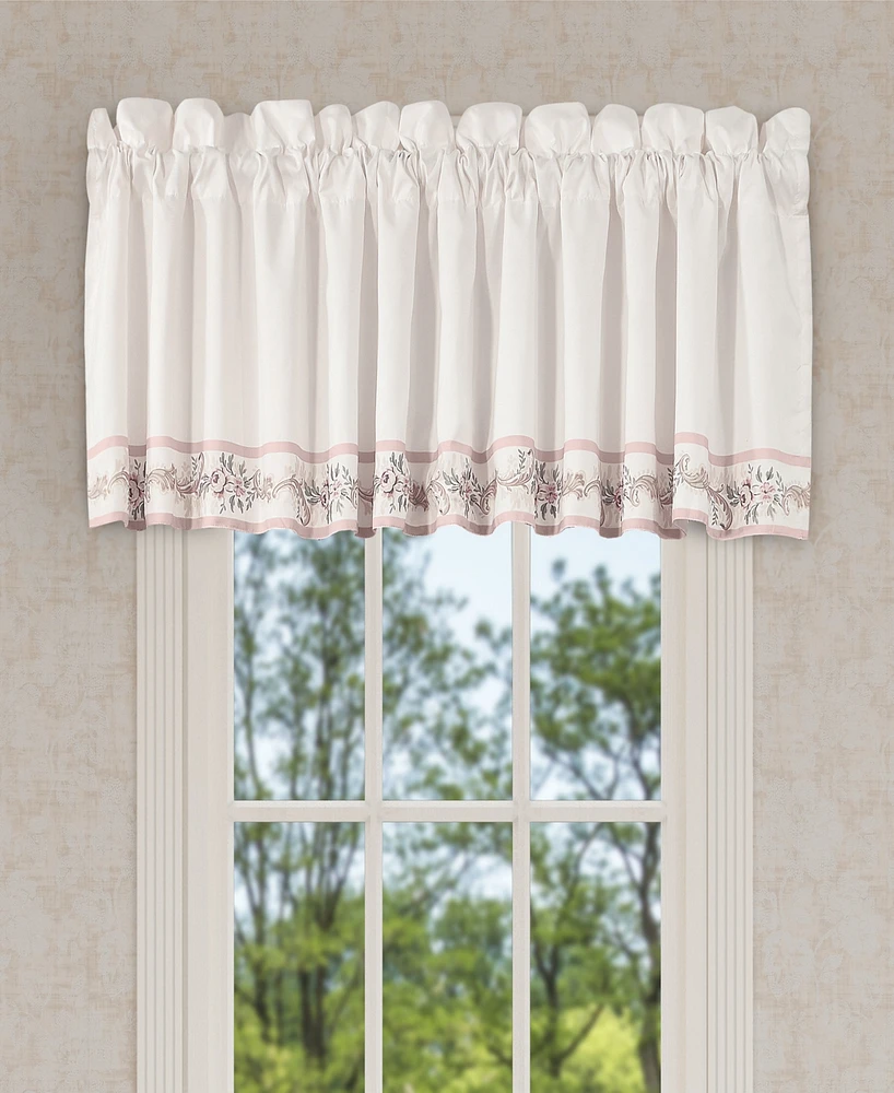 Royal Court Avant Garden Window Straight Valance, 18" x 88"