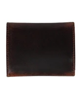 Trafalgar Men's Tennyson Tri-Fold Genuine Leather Wallet with Id Window