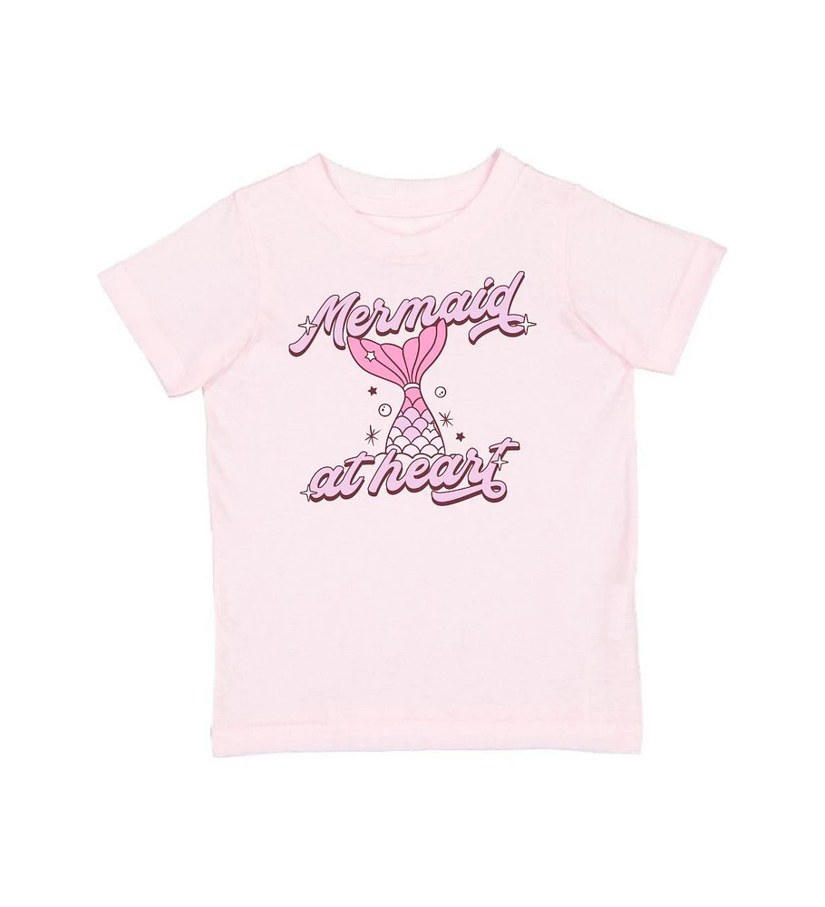 Sweet Wink Little and Big Girls Mermaid At Heart Short Sleeve T-Shirt