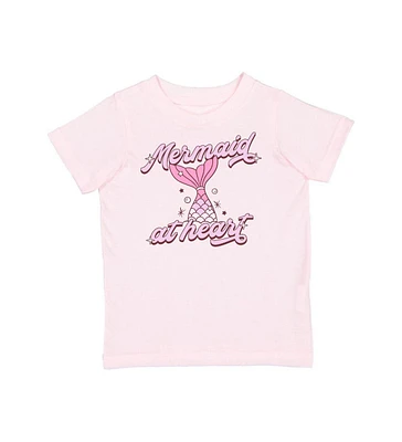 Sweet Wink Little and Big Girls Mermaid At Heart Short Sleeve T-Shirt