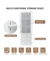 Casainc 70"H Tall Storage Cabinet with 3 Drawers for Bathroom or Office Use