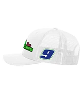 Jr Motorsports Official Team Apparel Men's White Ross Chastain Domestic Trucker Adjustable Hat