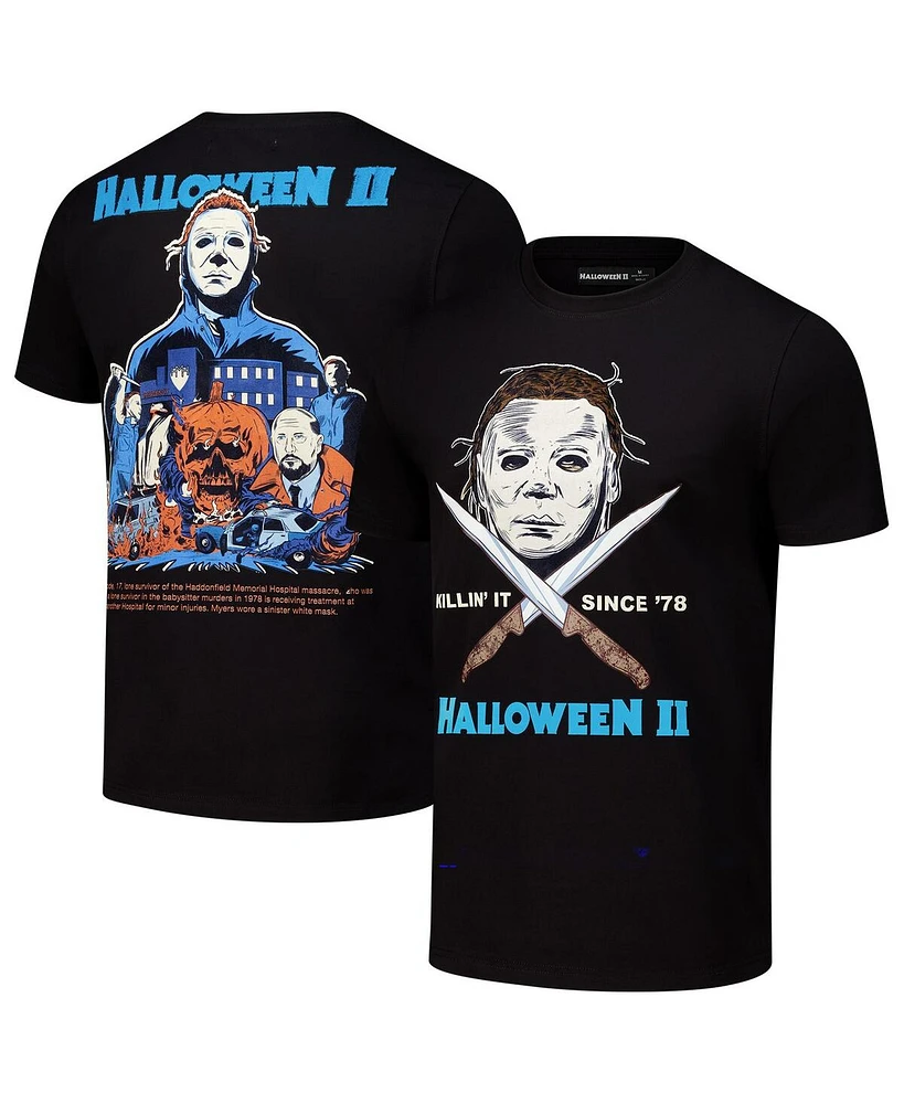 Freeze Max Men's Black Halloween Poster T-Shirt