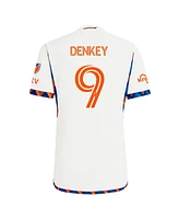 Adidas Men's Kevin Denkey White Fc Cincinnati 2024 The Canvas Kit Authentic Player Jersey