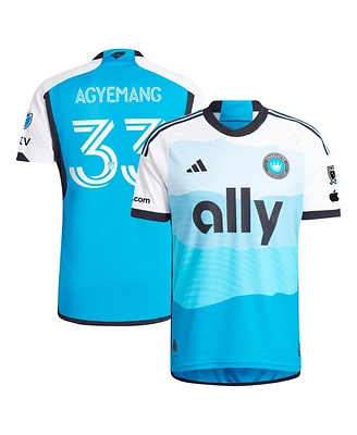 Adidas Men's Patrick Agyemang Blue Charlotte Fc 2024 The Carolina Kit: Explore Authentic Player Jersey