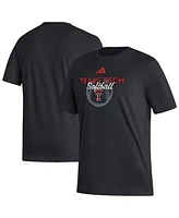 Adidas Men's Black Texas Tech Red Raiders Softball Fresh T-Shirt